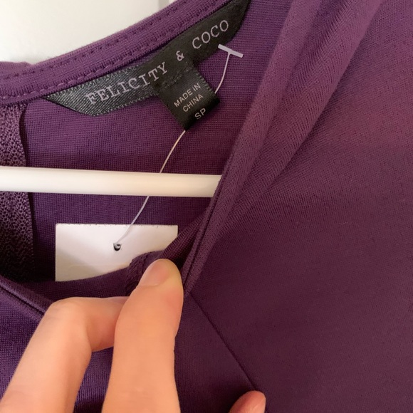 Felicity and Coco purple midi pencil dress with full back zipper - Picture 4 of 6